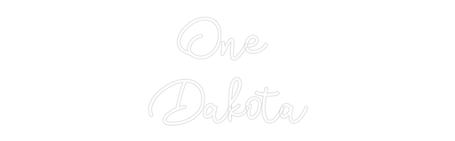 Custom Neon: One Dakota - Neon Filter