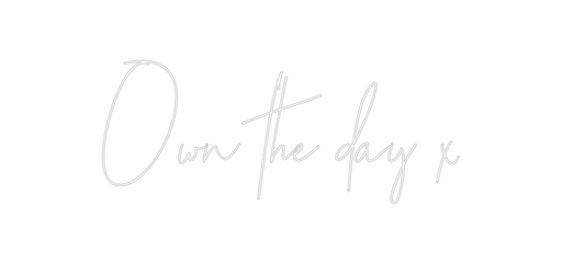 Custom Neon: Own the day x - Neon Filter