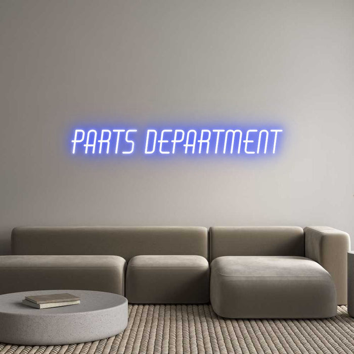 Custom Neon: PARTS DEPARTM... - Neon Filter