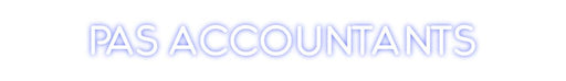 Custom Neon: PAS Accountants - Neon Filter