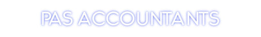 Custom Neon: PAS Accountants - Neon Filter