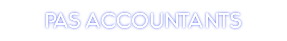 Custom Neon: PAS Accountants - Neon Filter