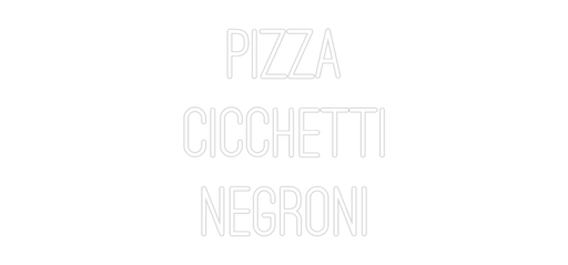 Custom Neon: PIZZA CICCHE... - Neon Filter