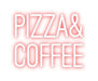 Custom Neon: Pizza& Coffee - Neon Filter