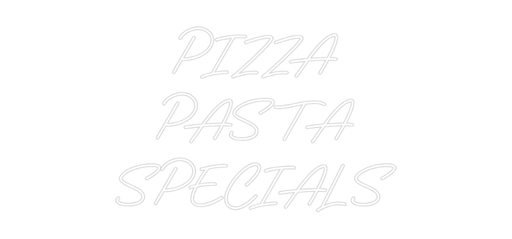 Custom Neon: PIZZA PASTA ... - Neon Filter