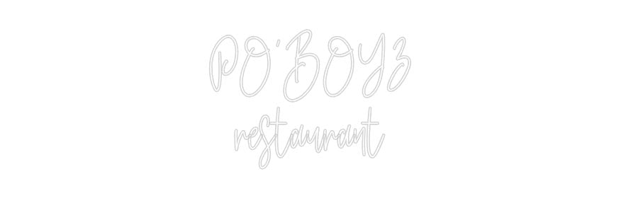 Custom Neon: PO’BOYZ res... - Neon Filter