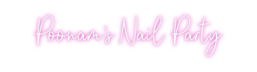 Custom Neon: Poonam's Nail... - Neon Filter