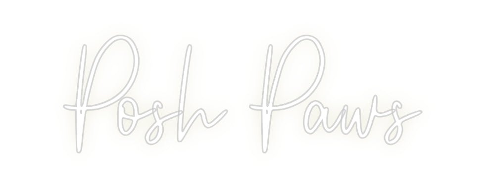 Custom Neon: Posh Paws - Neon Filter