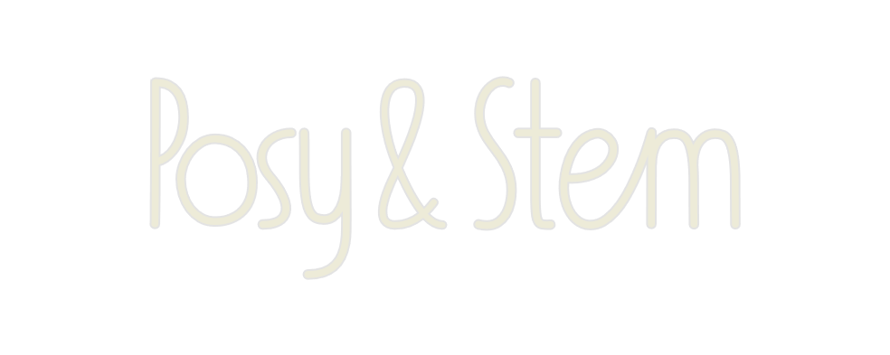 Custom Neon: Posy & Stem - Neon Filter