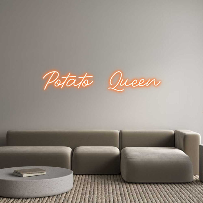 Custom Neon: Potato Queen - Neon Filter