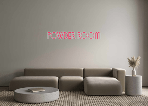 Custom Neon: POWDER ROOM - Neon Filter