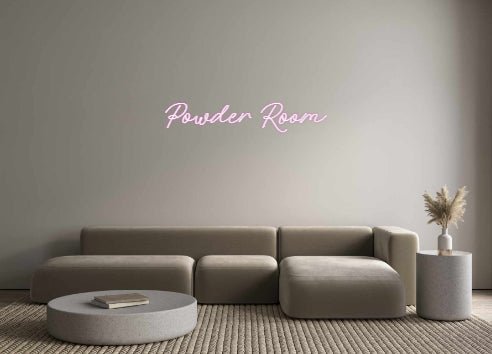 Custom Neon: Powder Room - Neon Filter