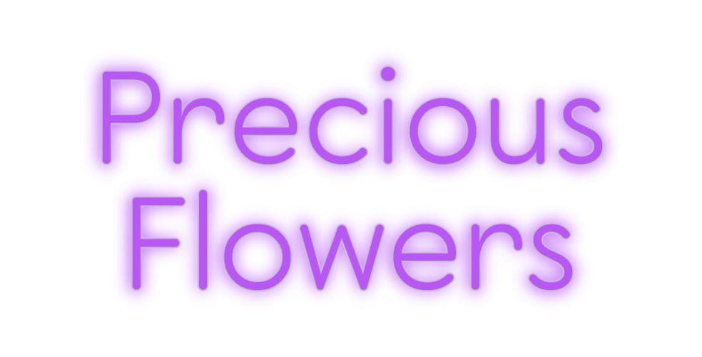 Custom Neon: Precious Flo... - Neon Filter