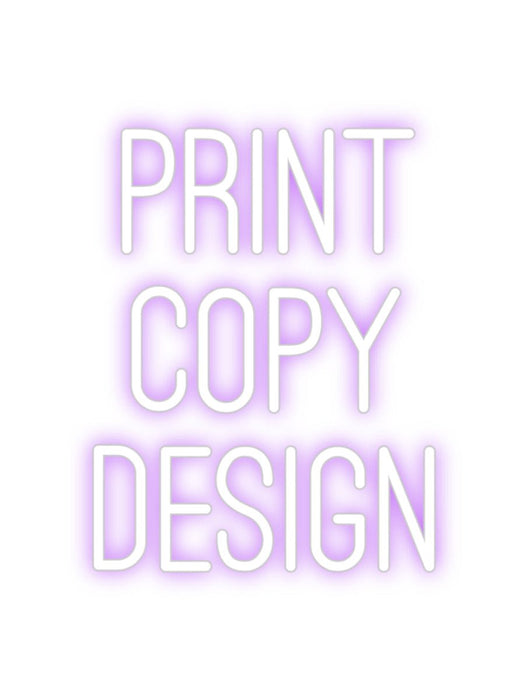 Custom Neon: PRINT COPY ... - Neon Filter