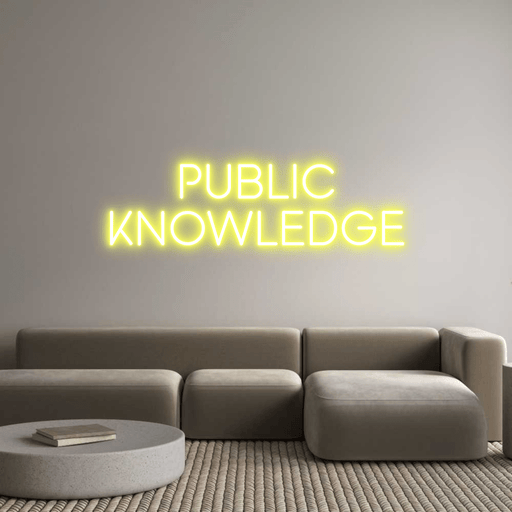 Custom Neon: PUBLIC KNOWL... - Neon Filter