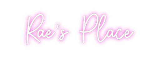 Custom Neon: Rae's Place - Neon Filter