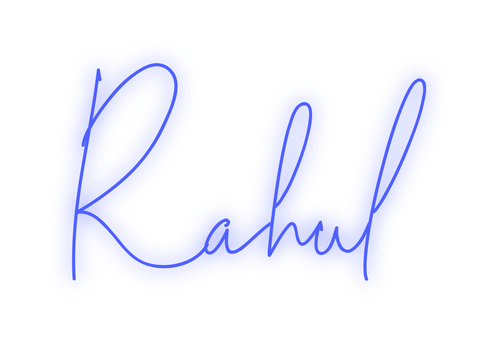 Custom Neon: Rahul - Neon Filter