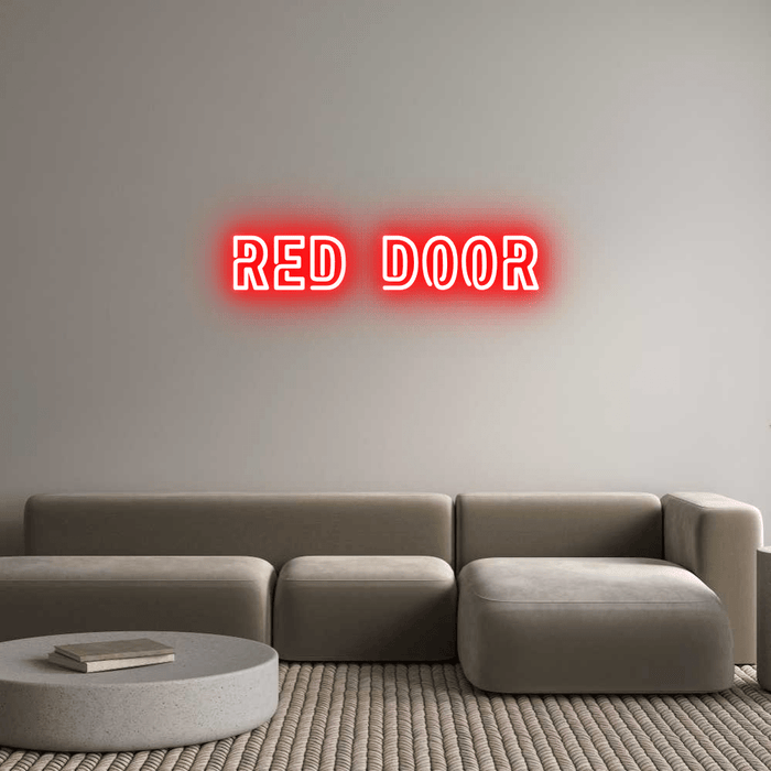 Custom Neon: Red Door - Neon Filter