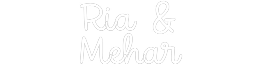 Custom Neon: Ria & Mehar - Neon Filter