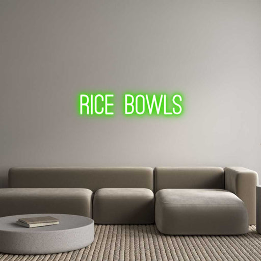 Custom Neon: rice bowls - Neon Filter