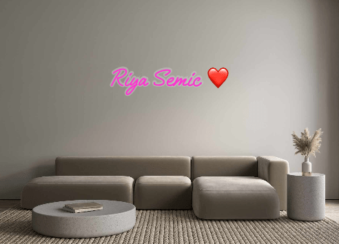 Custom Neon: Riya Semic ❤️ - Neon Filter