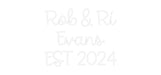 Custom Neon: Rob & Ri Eva... - Neon Filter