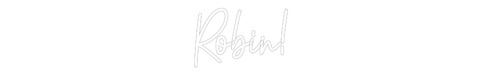 Custom Neon: Robin! - Neon Filter