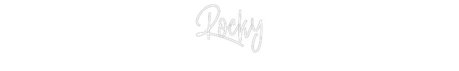 Custom Neon: Rocky - Neon Filter