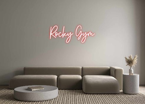 Custom Neon: Rocky Gym - Neon Filter