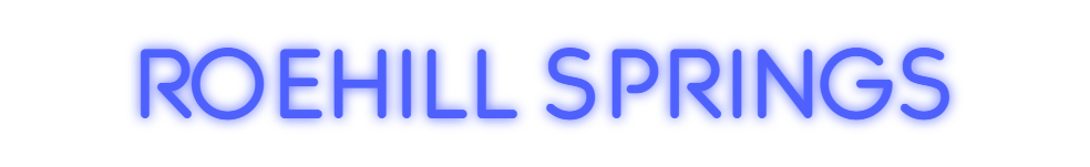 Custom Neon: Roehill Springs - Neon Filter