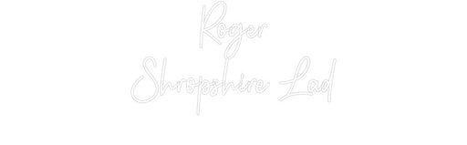 Custom Neon: Roger Shrops... - Neon Filter