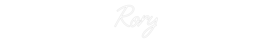 Custom Neon: Rory - Neon Filter