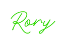 Custom Neon: Rory - Neon Filter