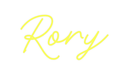 Custom Neon: Rory - Neon Filter