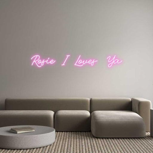 Custom Neon: Rosie I Loves... - Neon Filter