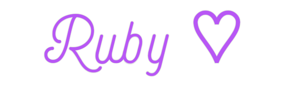 Custom Neon: Ruby ♡ - Neon Filter