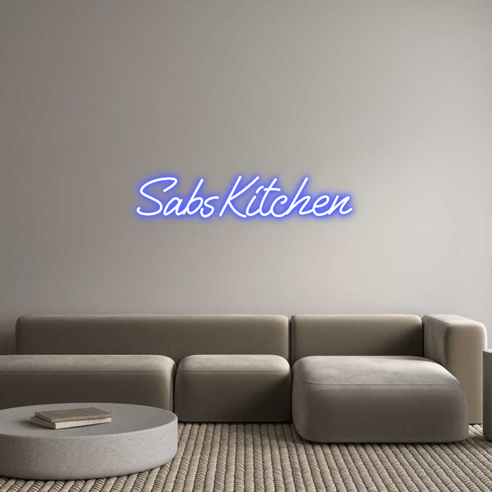 Custom Neon: Sabs Kitchen - Neon Filter