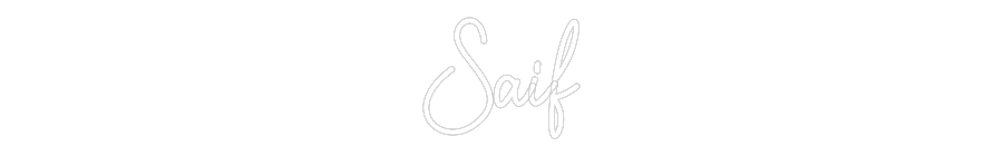 Custom Neon: Saif - Neon Filter