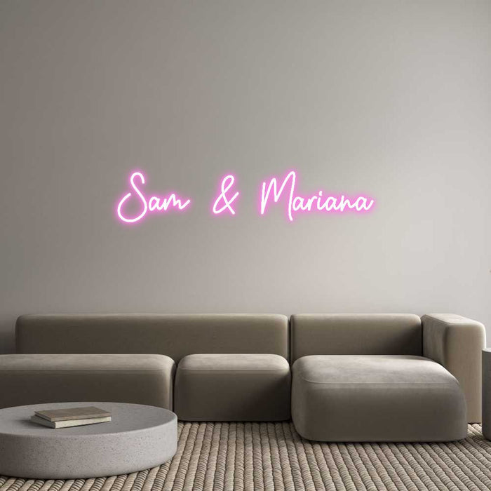 Custom Neon: Sam & Mariana - Neon Filter