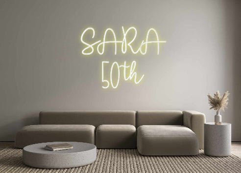 Custom Neon: SARA 50th - Neon Filter