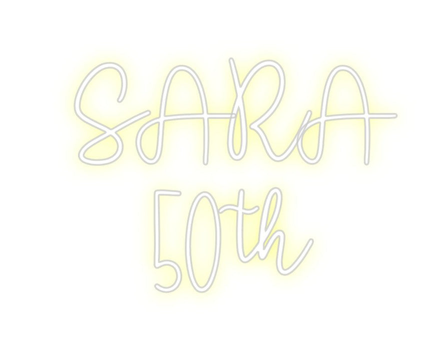 Custom Neon: SARA 50th - Neon Filter