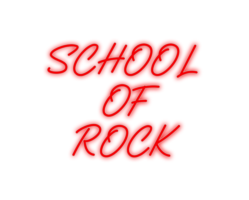 Custom Neon: SCHOOL OF ROCK - Neon Filter