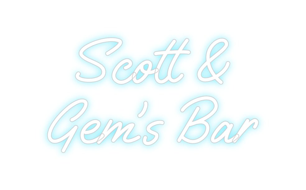 Custom Neon: Scott & Gem’... - Neon Filter