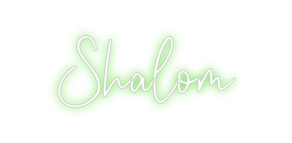 Custom Neon: Shalom - Neon Filter