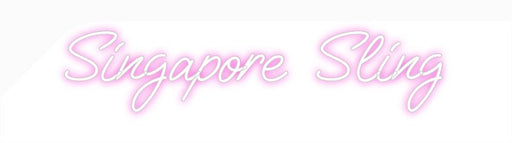 Custom Neon: Singapore Sling - Neon Filter