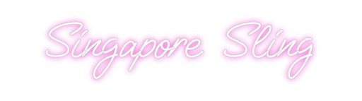 Custom Neon: Singapore Sling - Neon Filter