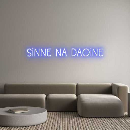 Custom Neon: Sinne Na Daoine - Neon Filter