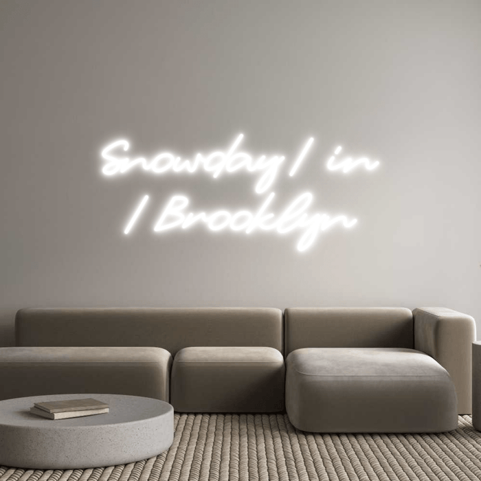 Custom Neon: Snowday / in ... - Neon Filter