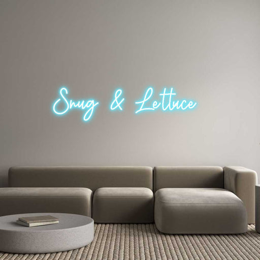 Custom Neon: Snug & Lettuce - Neon Filter