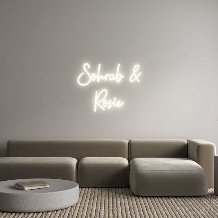 Custom Neon: Sohrab & Rosie - Neon Filter